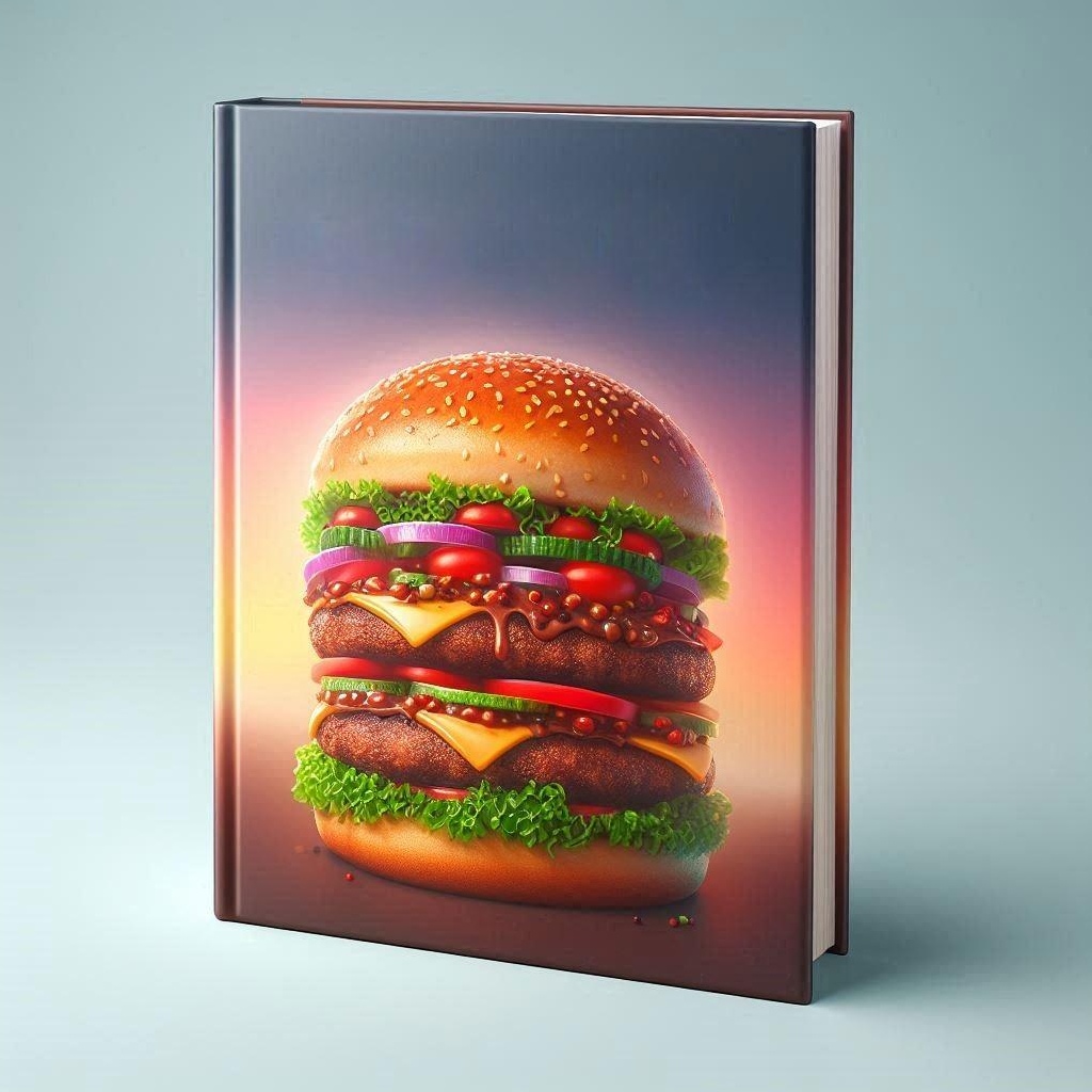 Burgers cooking book cover