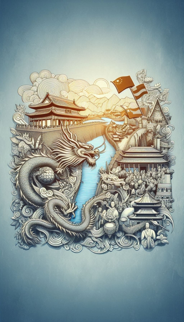 Ancient Chinese Dragon and Forbidden City book cover