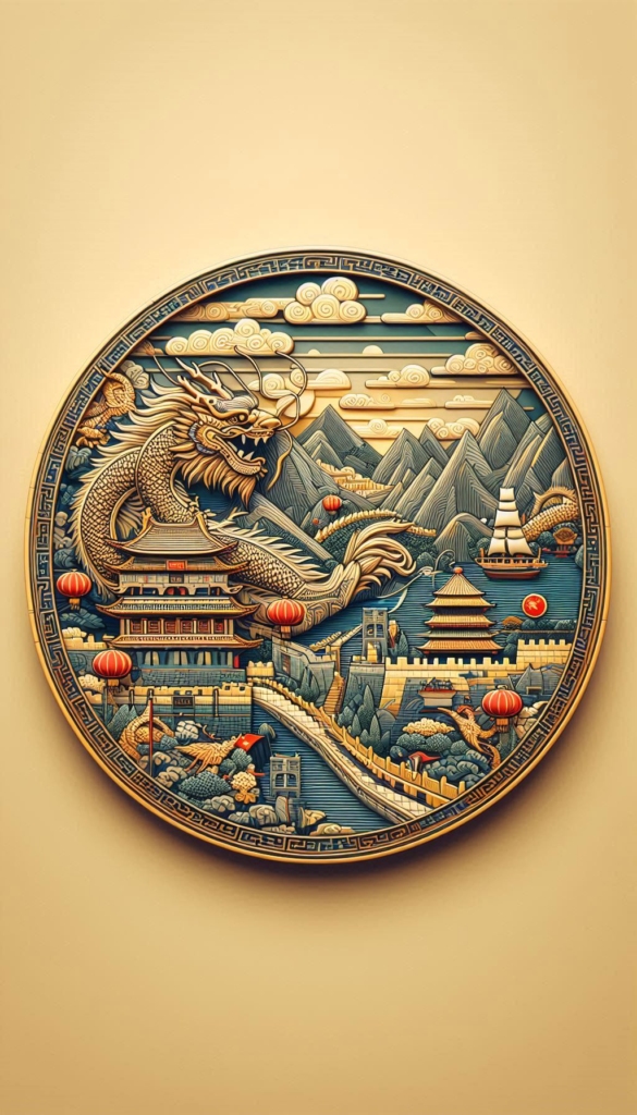 Ancient Chinese Dragon and Forbidden City book cover