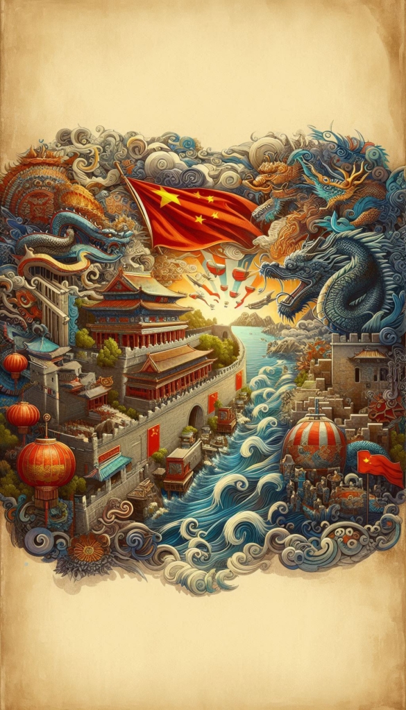 Ancient Chinese Dragon and Forbidden City book cover