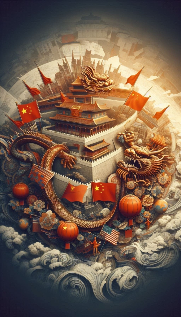 Ancient Chinese Dragon and Forbidden City book cover