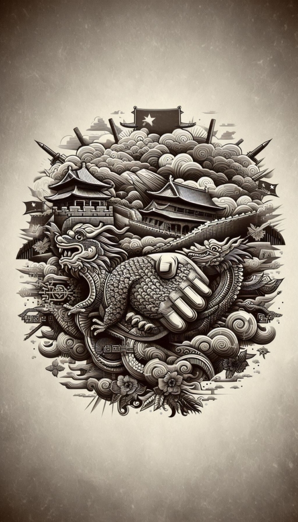 Ancient Chinese Dragon and Forbidden City book cover