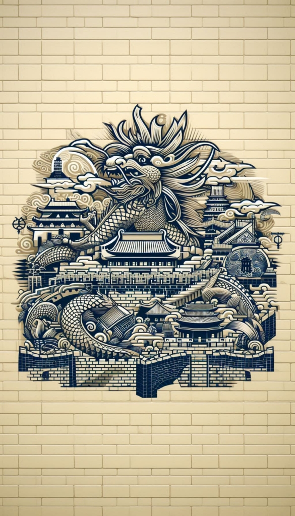 Ancient Chinese Dragon and Forbidden City book cover