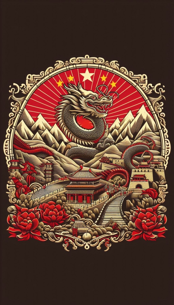 Ancient Chinese Dragon and Forbidden City book cover