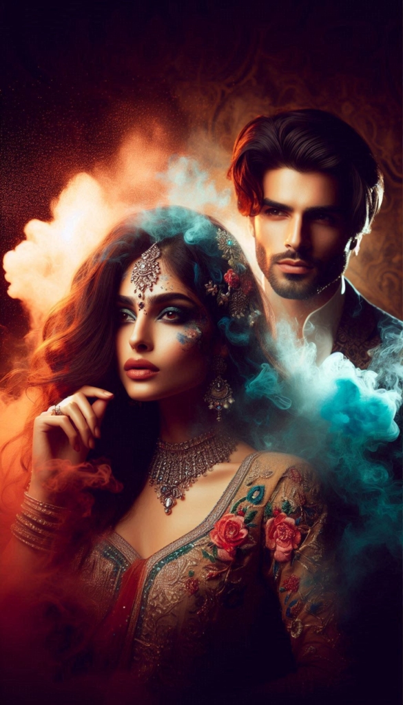 Beautiful Indian woman with a handsome man book cover