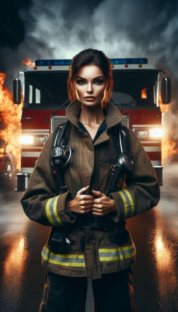 Brave Female Firefighter Memoir Book Cover