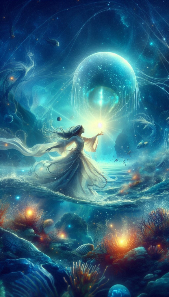 Celestial Goddess with Ocean book cover