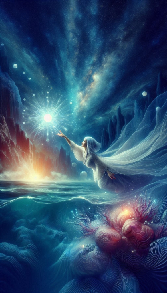 Celestial Goddess with Ocean book cover