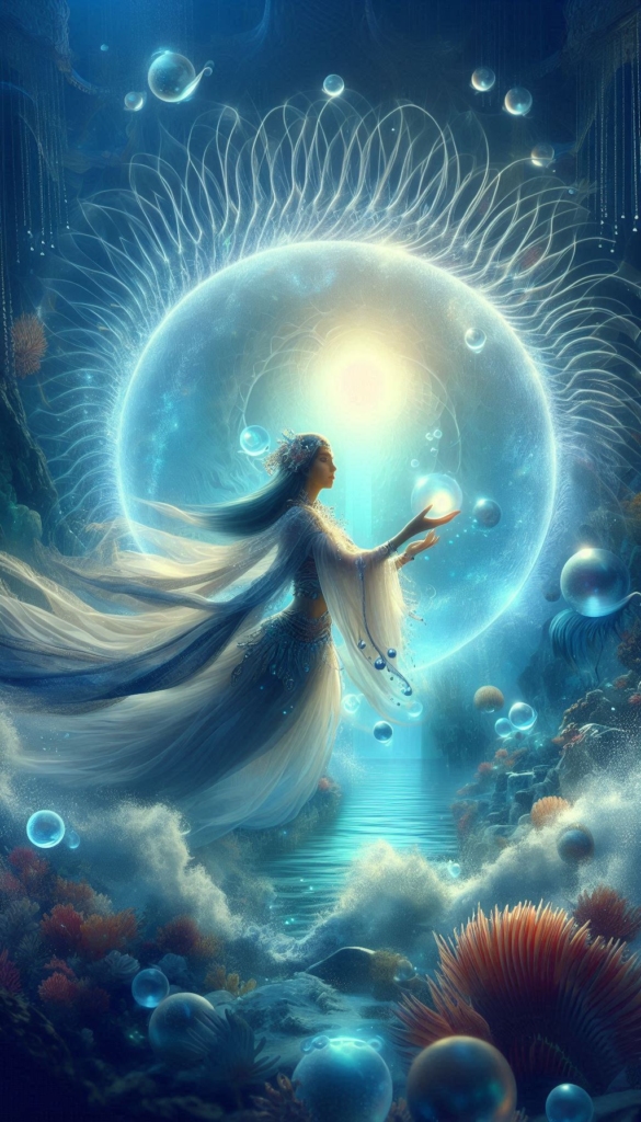 Celestial Goddess with Ocean book cover