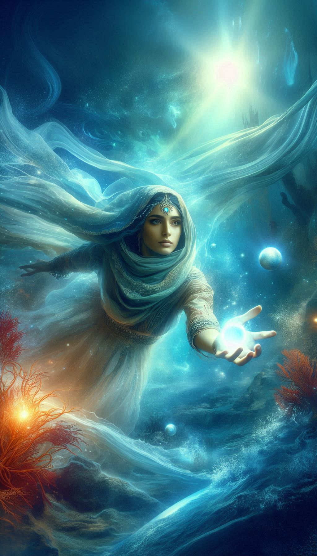 Celestial Goddess with Ocean book cover