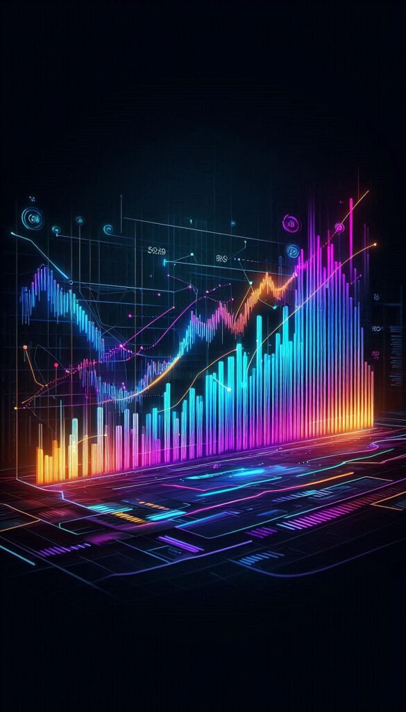 Colorful Stock Market Graph book cover