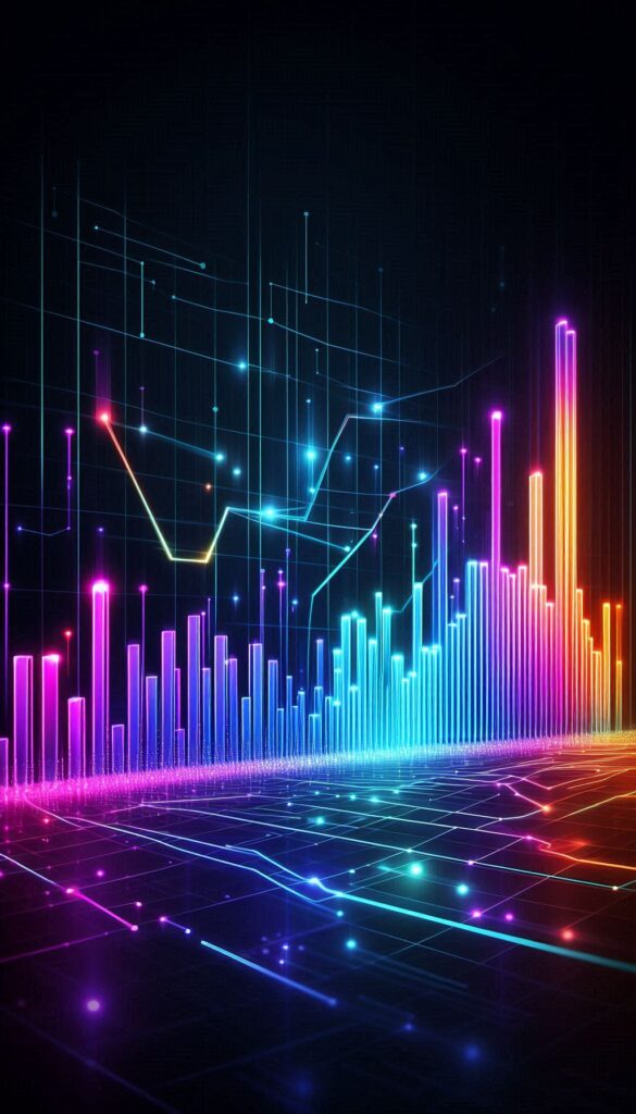 Colorful Stock Market Graph book cover