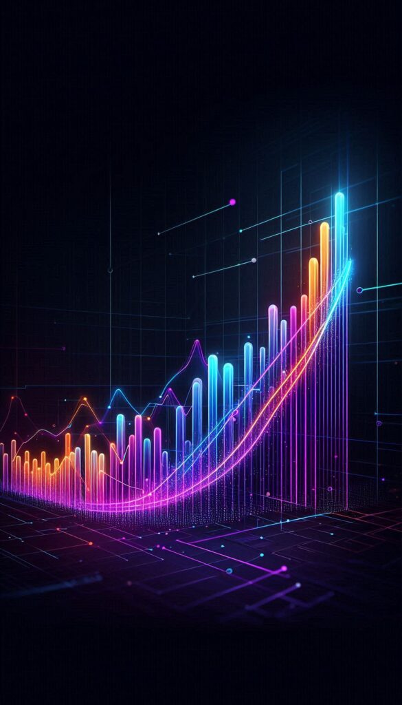 Colorful Stock Market Graph book cover