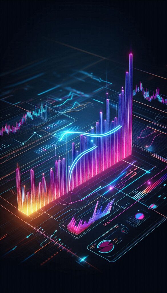 Colorful Stock Market Graph book cover