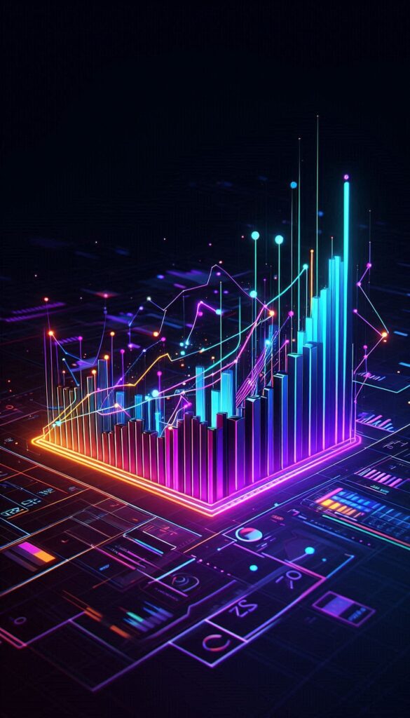 Colorful Stock Market Graph book cover