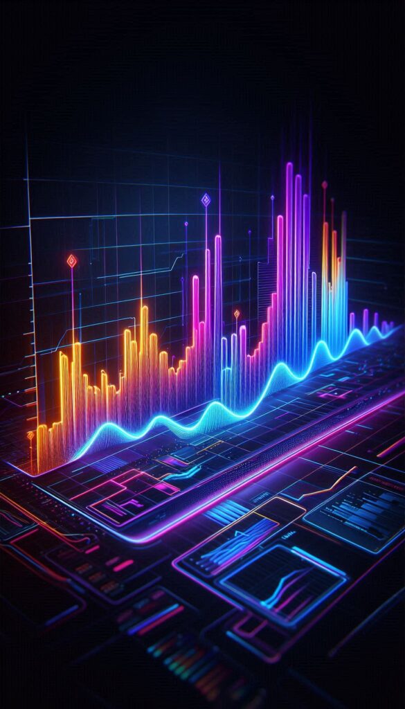 Colorful Stock Market Graph book cover