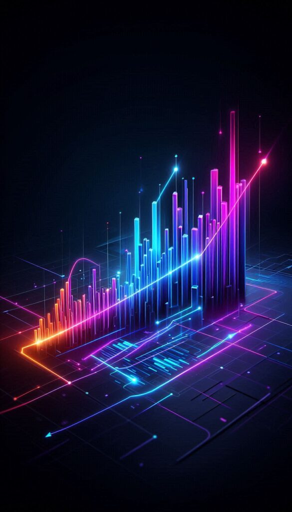 Colorful Stock Market Graph book cover