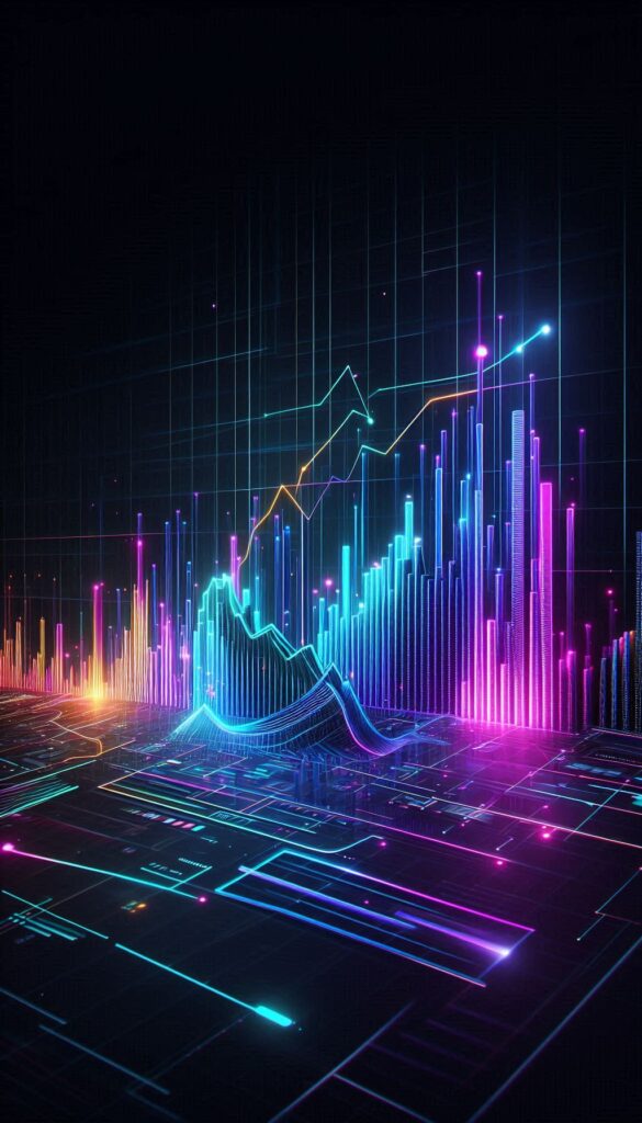 Colorful Stock Market Graph book cover