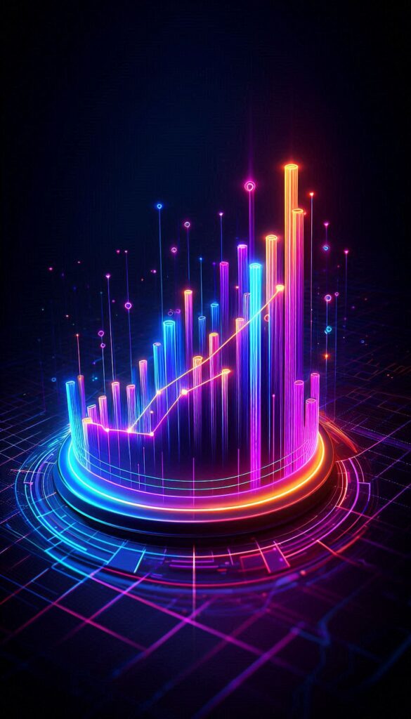 Colorful Stock Market Graph book cover