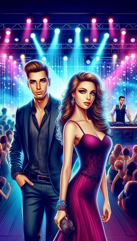 Couple in nightclub book cover