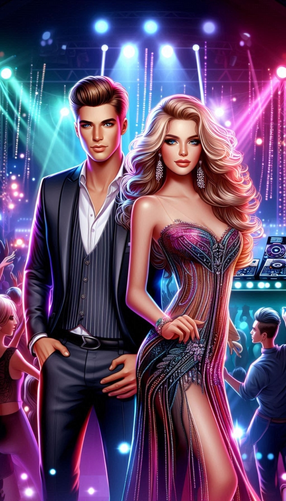 Couple in nightclub book cover 