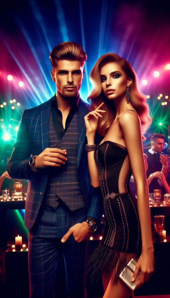 Couple in nightclub book cover