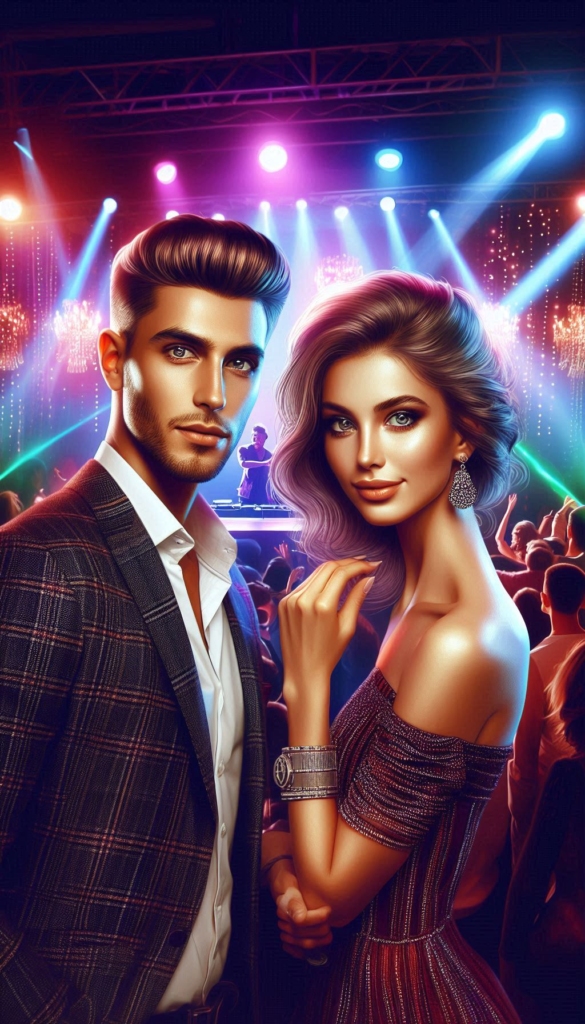 Couple in nightclub book cover