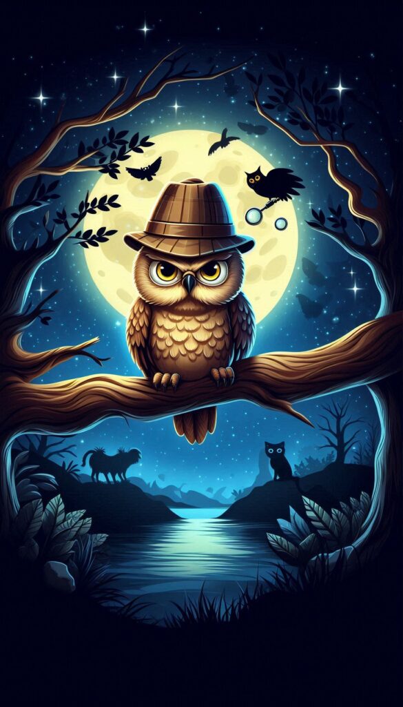 Detective Owl Moonlight book cover 