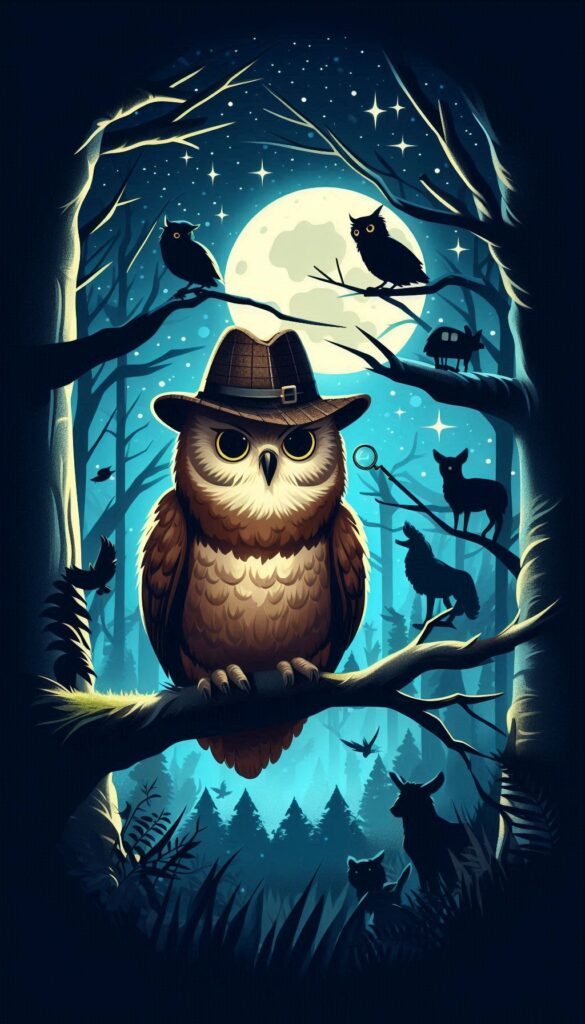 Detective Owl Moonlight book cover 