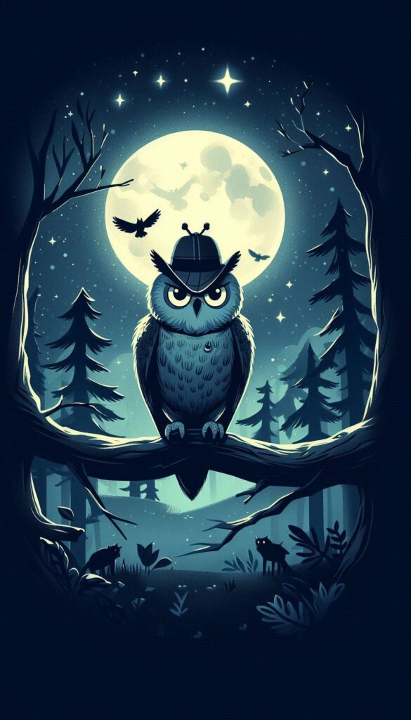 Detective Owl Moonlight book cover 