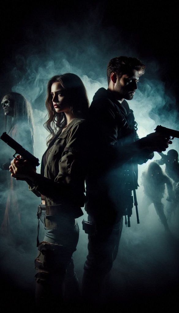 Duo with guns and monsters book cover