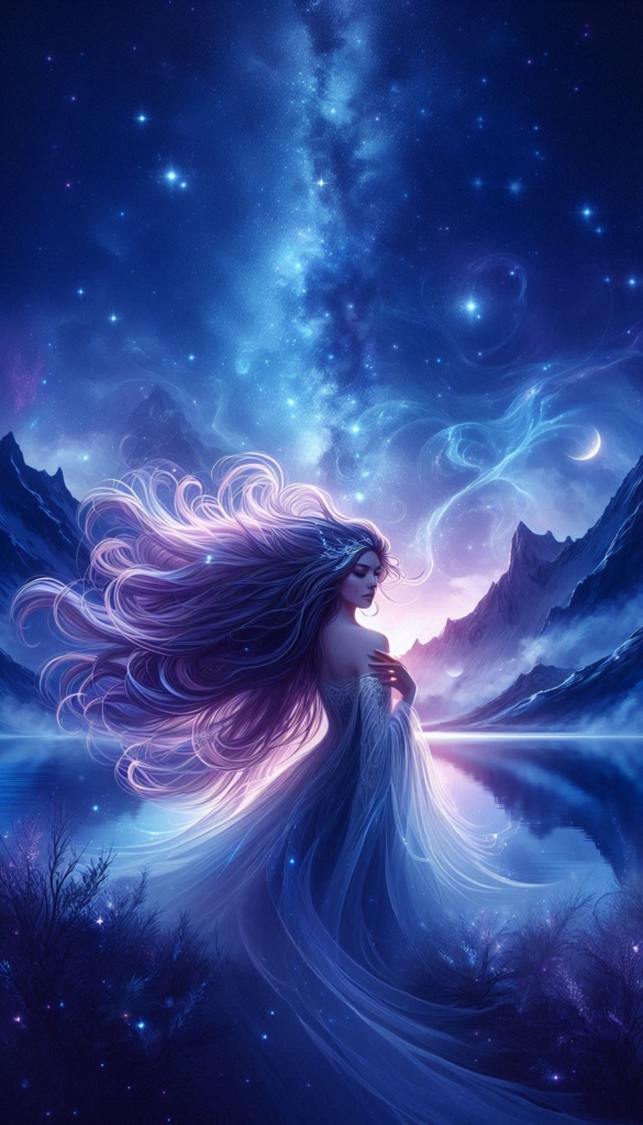 Ethereal Night Sky Goddess book cover