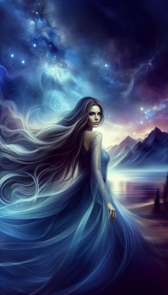 Ethereal Night Sky Goddess book cover