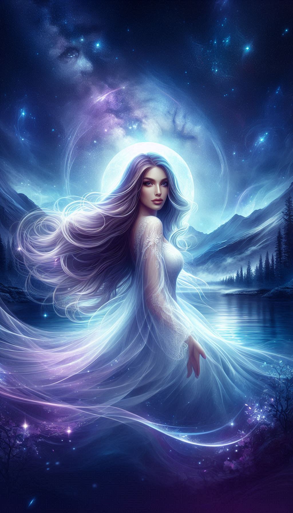 Ethereal Night Sky Goddess book cover