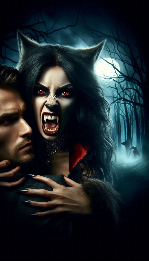 Female vampire attack book cover