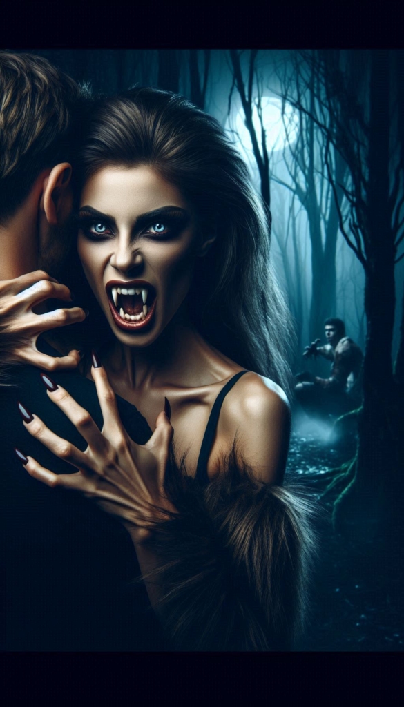 Female vampire attack book cover