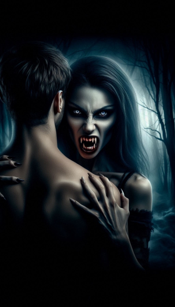 Female vampire attack book cover