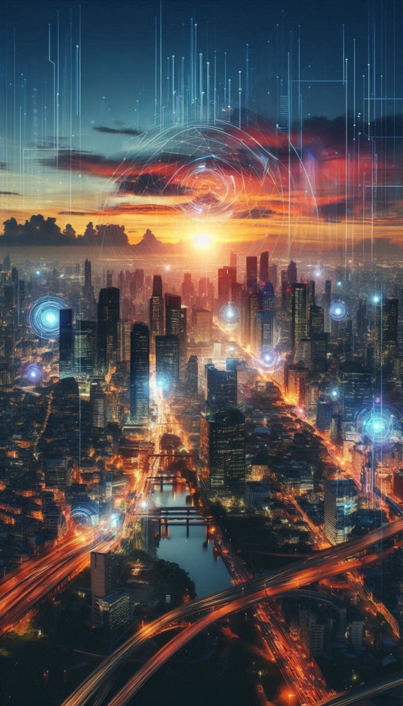 Futuristic Cityscape book covers