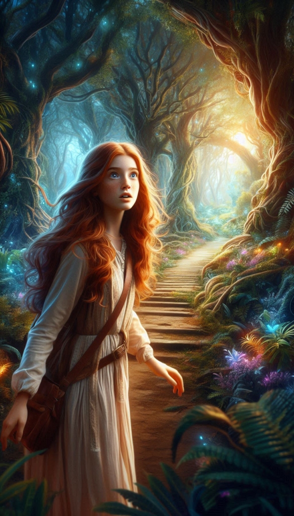 Girl in enchanted forest book cover