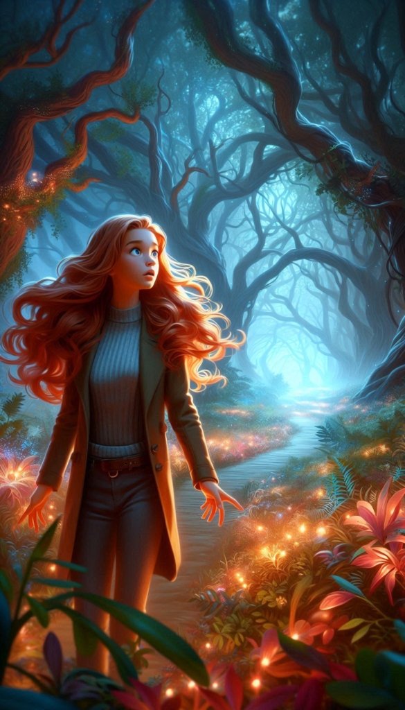 Girl in enchanted forest book cover