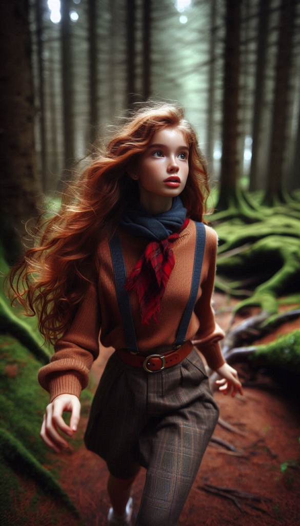 Girl in enchanted forest book cover