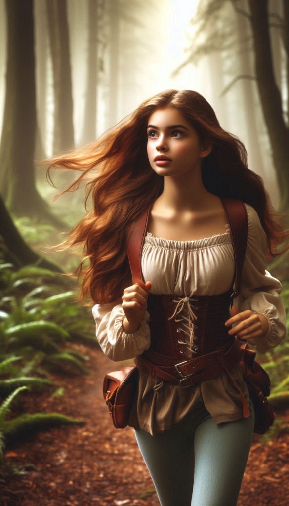 Girl in enchanted forest book cover