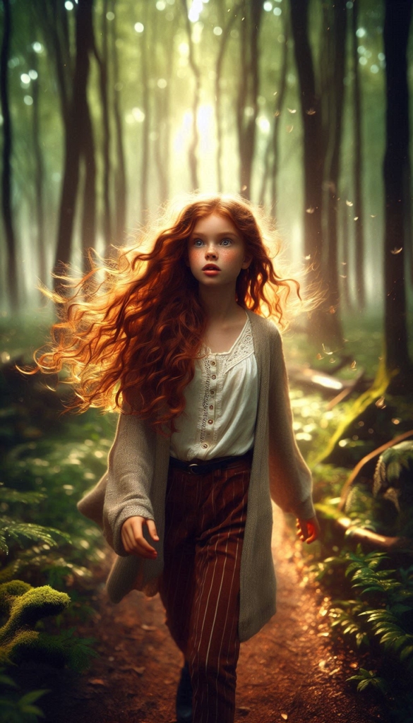 Girl in enchanted forest book cover