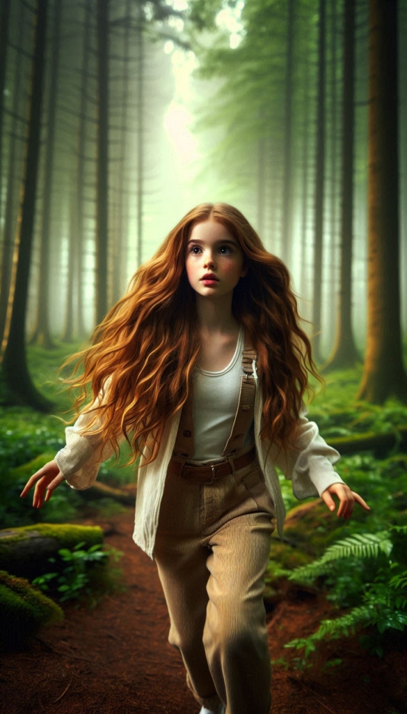 Girl in enchanted forest book cover