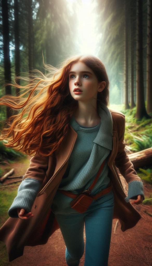 Girl in enchanted forest book cover