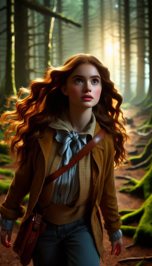 Girl in enchanted forest book cover