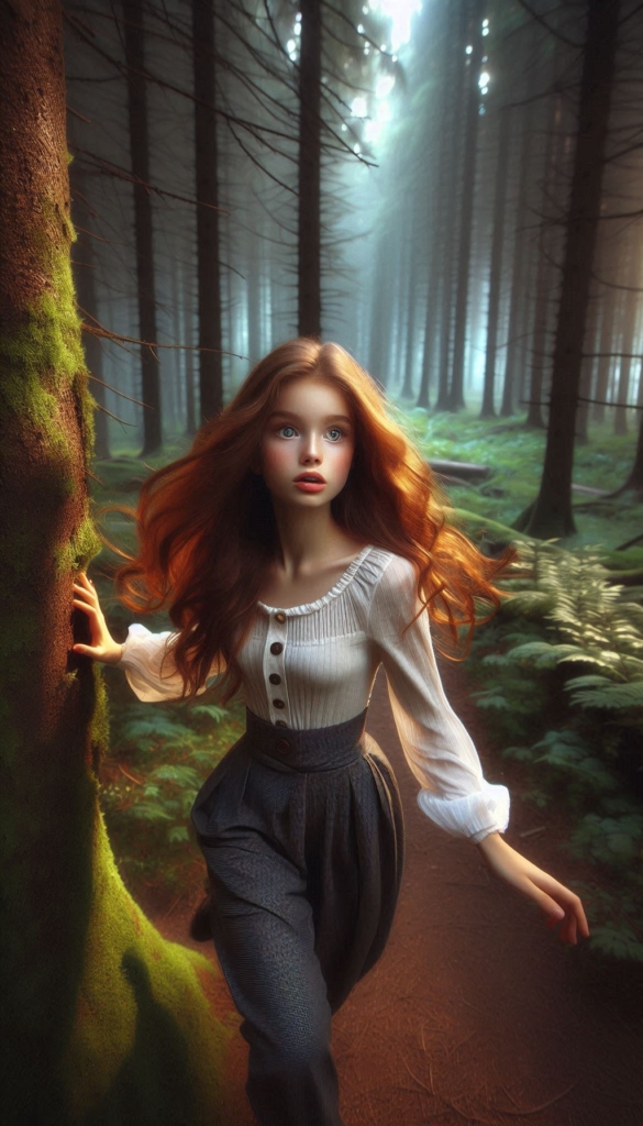 Girl in enchanted forest book cover