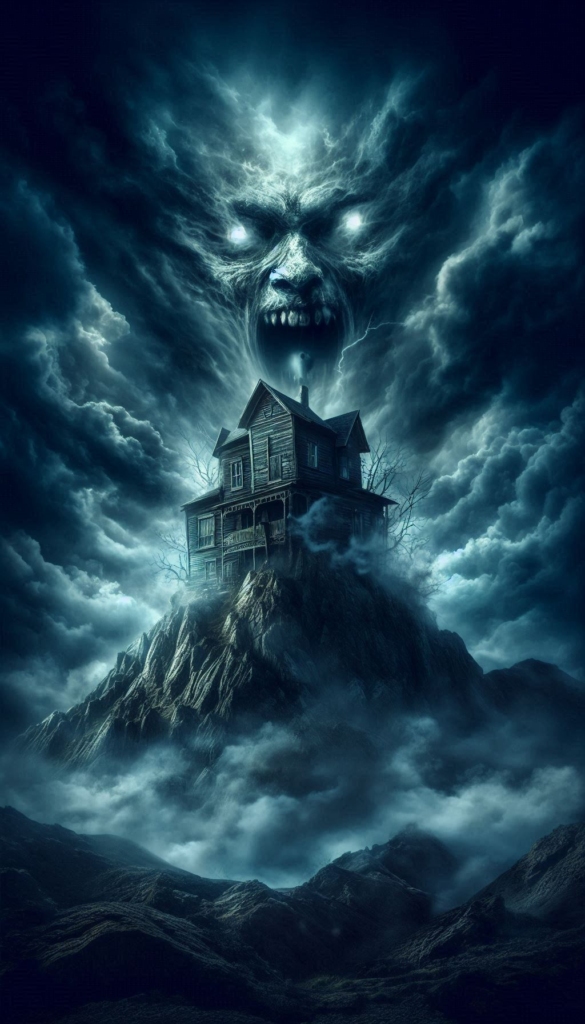 Haunted house and storm book cover