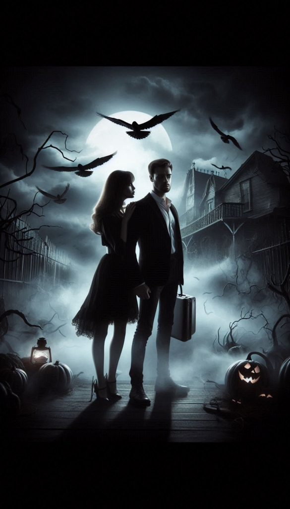 Haunted house couple book cover