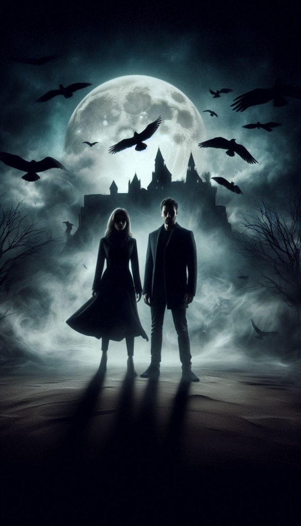 Haunted house couple book cover